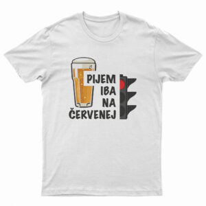 pivo na červenú tričko